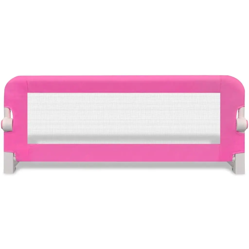 Toddler Safety Bed Rail 102 x 42 cm Pink Foldable Kids Guard Protection