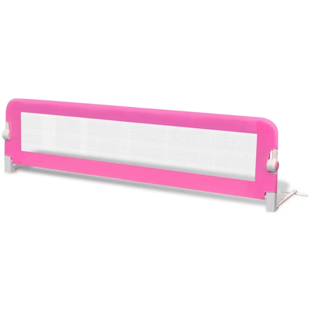 Toddler Bed Rail Pink 150 x 42 cm Foldable Guard Protection