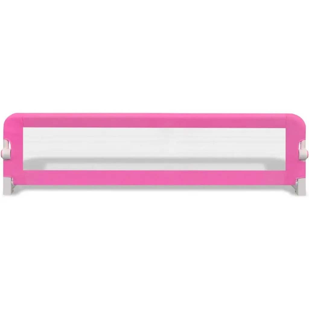 Toddler Bed Rail Pink 150 x 42 cm Foldable Guard Protection