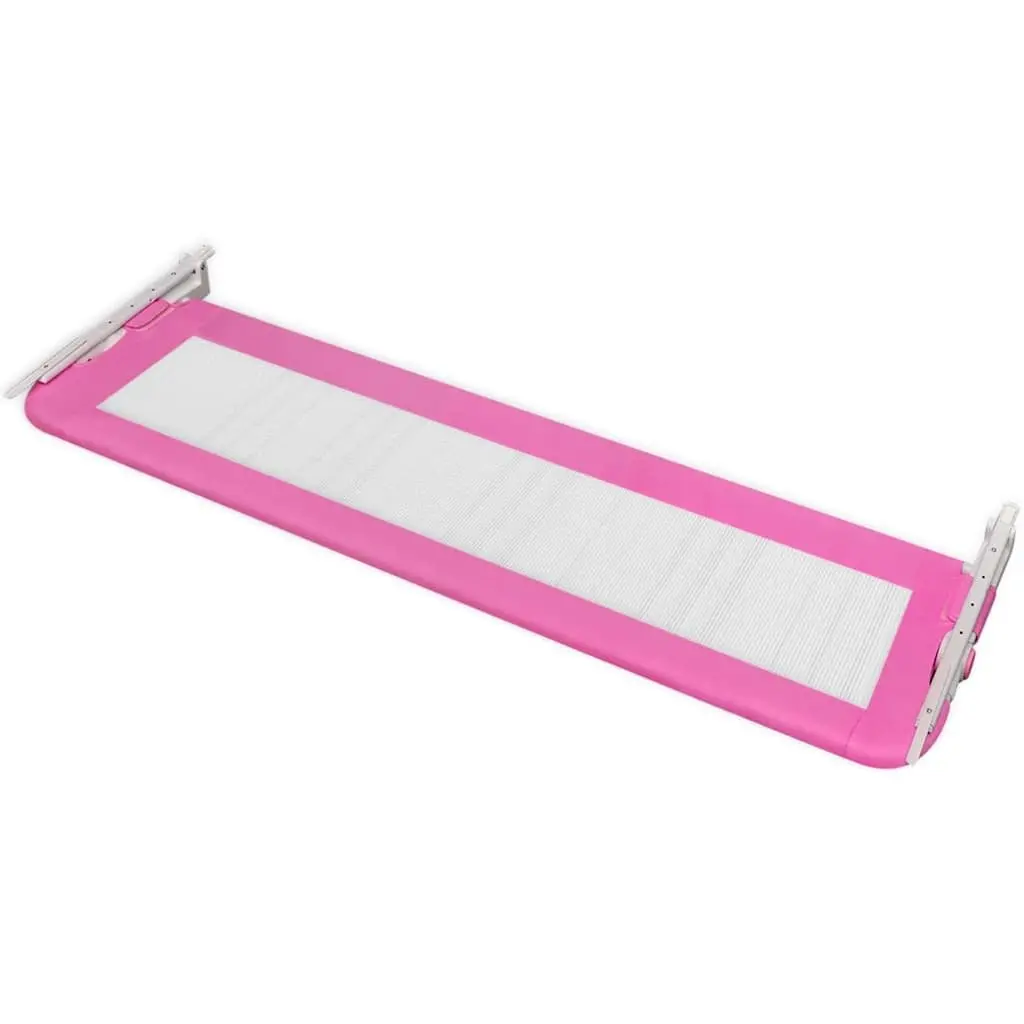 Toddler Bed Rail Pink 150 x 42 cm Foldable Guard Protection