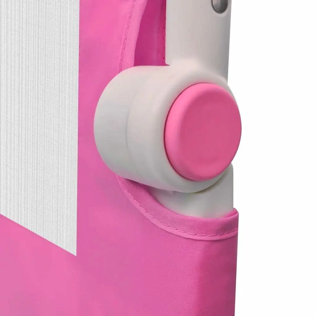 Toddler Bed Rail Pink 150 x 42 cm Foldable Guard Protection