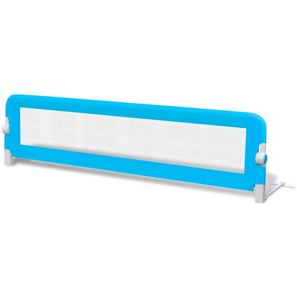 Toddler Bed Rail Blue 150 x 42 cm Foldable Portable Guard Protection