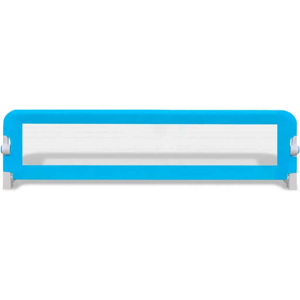 Toddler Bed Rail Blue 150 x 42 cm Foldable Portable Guard Protection