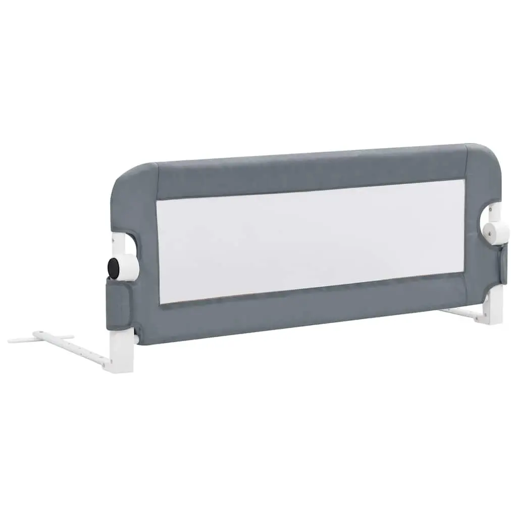 Toddler Bed Rail Grey 102x42cm Foldable Protective Guard