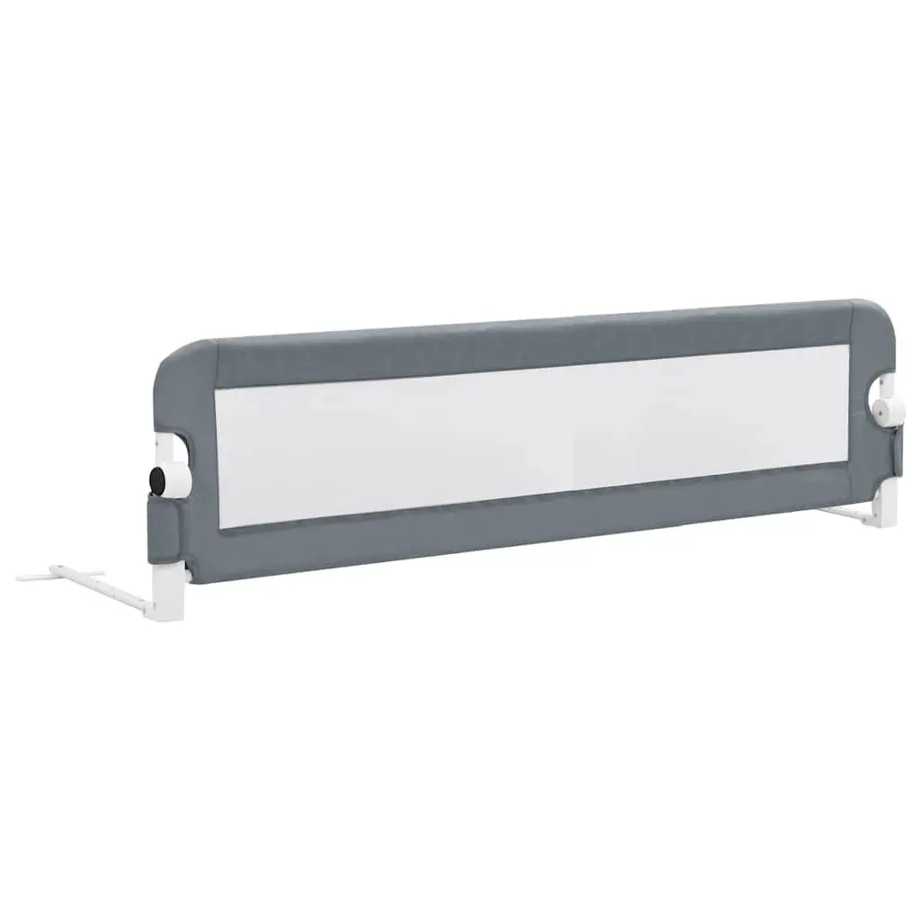 Toddler Bed Rail Grey 150x42cm Foldable Protective Guard