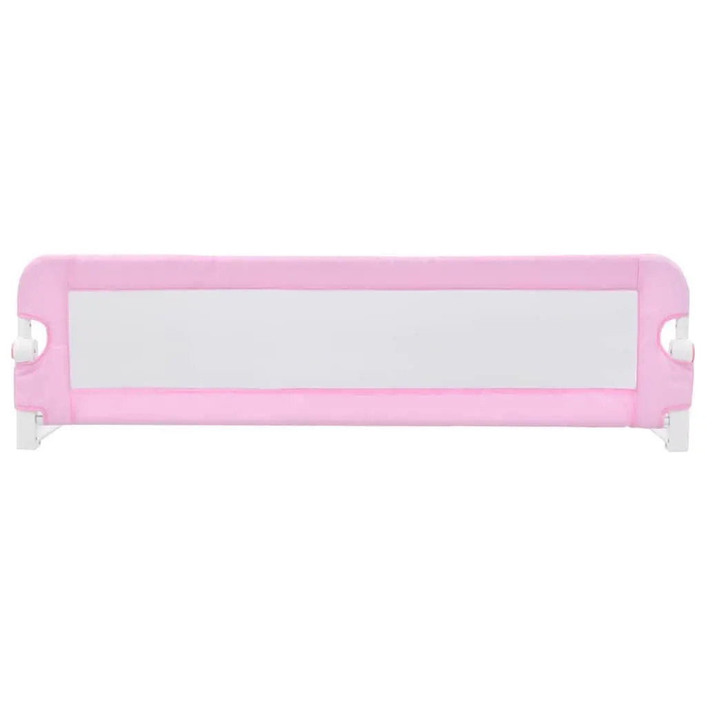 Toddler Safety Bed Rail Pink 120x42 cm Foldable Guard Protection Sleep Child