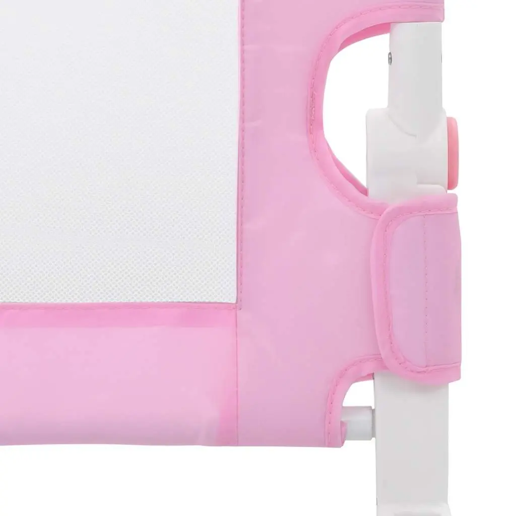 Toddler Safety Bed Rail Pink 120x42 cm Foldable Guard Protection Sleep Child