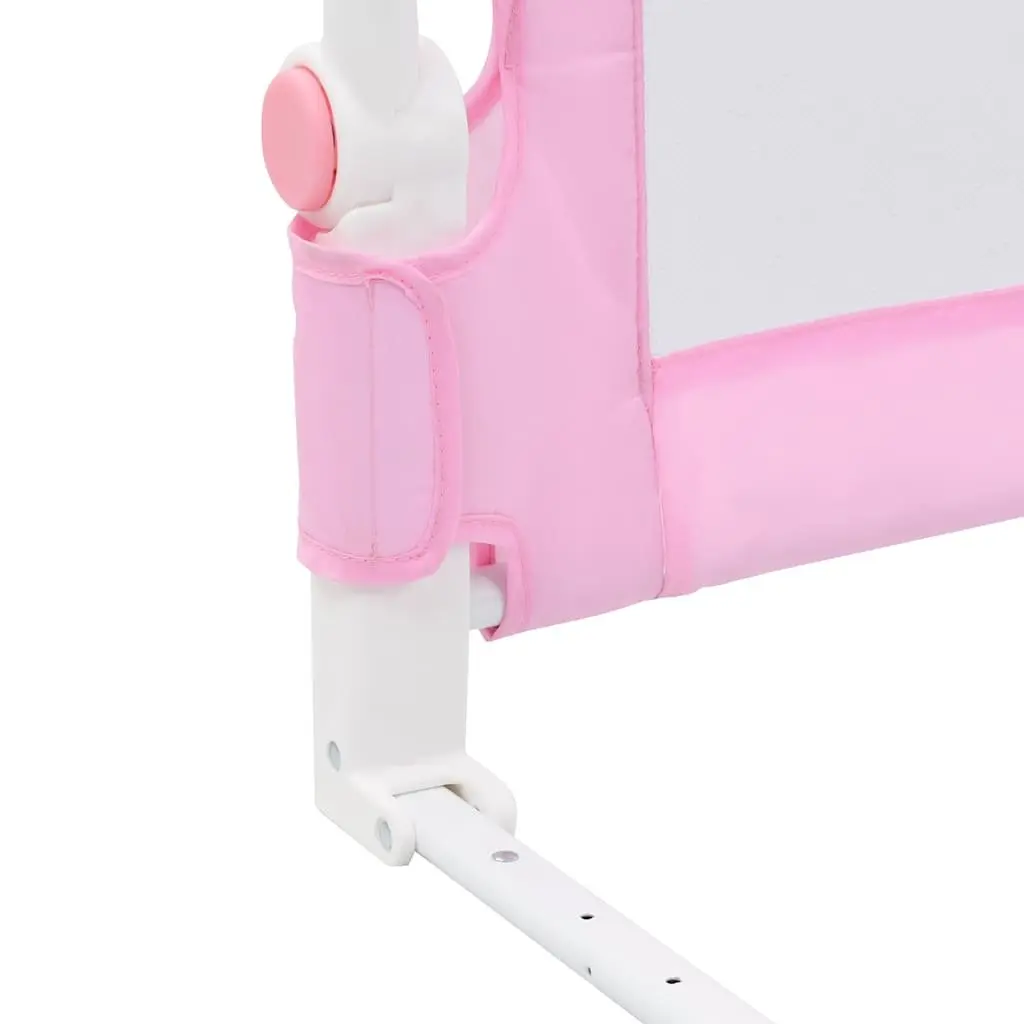 Toddler Safety Bed Rail Pink 120x42 cm Foldable Guard Protection Sleep Child