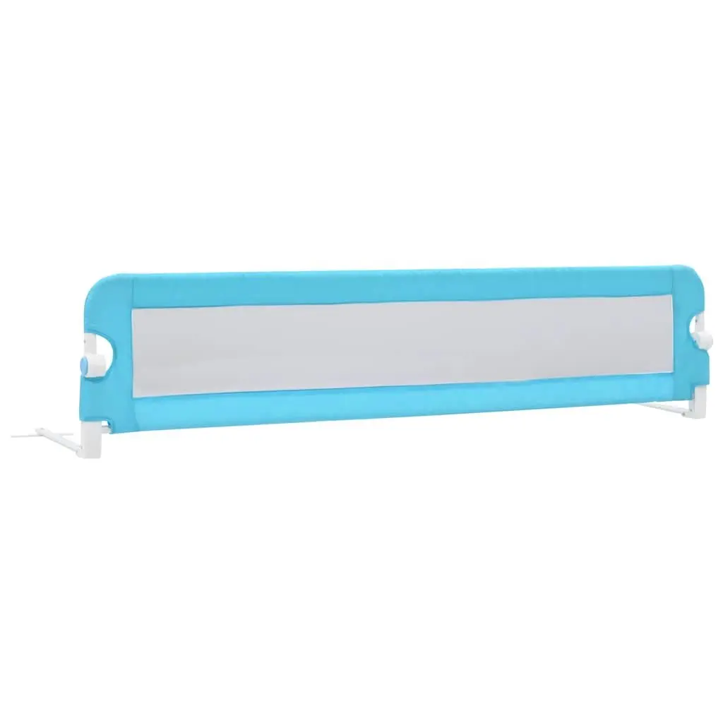Toddler Safety Bed Rail Blue 180x42 cm Foldable Child Fall Protection Guard