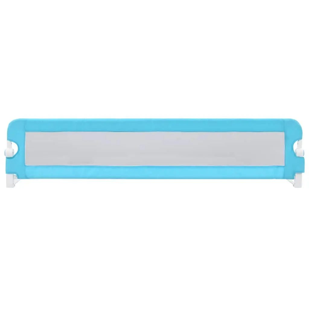 Toddler Safety Bed Rail Blue 180x42 cm Foldable Child Fall Protection Guard