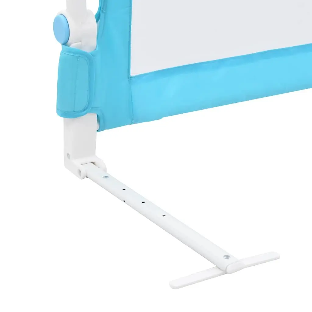 Toddler Safety Bed Rail Blue 180x42 cm Foldable Child Fall Protection Guard