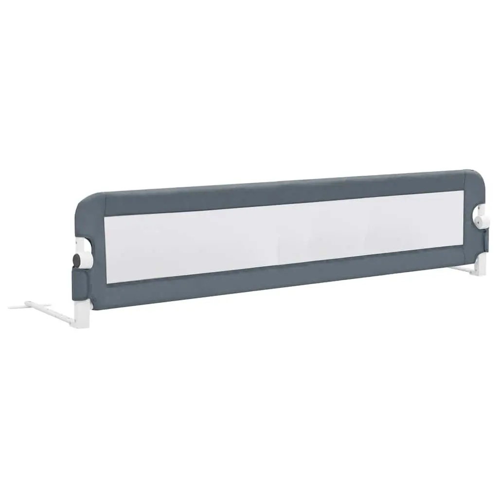 Toddler Bed Rail Grey 180x42 cm Foldable Protective Guard