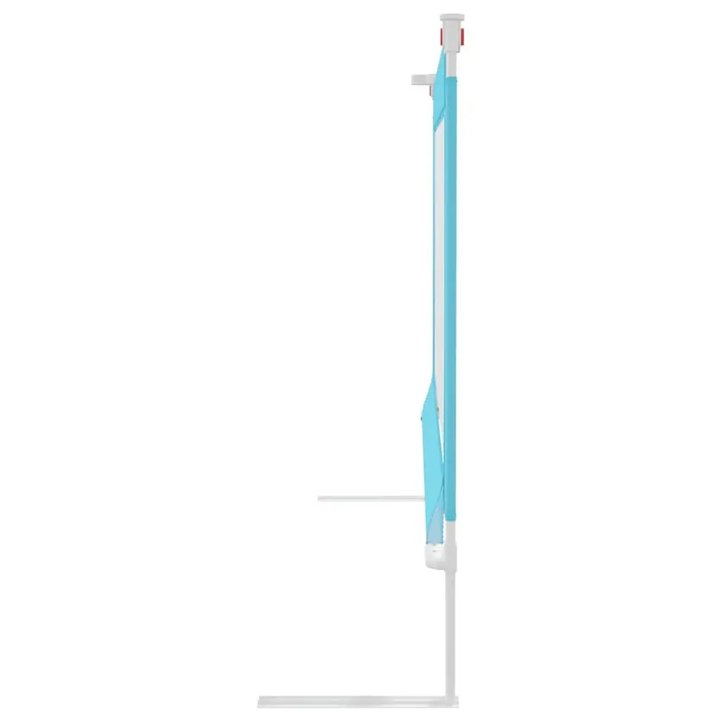 Toddler Bed Rail Blue 200x25 cm Adjustable Height Fabric Protection Guard for Kids