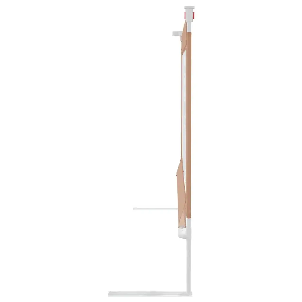 Toddler Bed Guard Rail Adjustable Height Taupe 180x25cm Safety Protection
