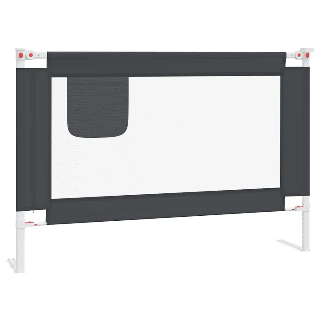 Toddler Bed Rail Grey 100x25cm Adjustable Height Safety Protection Guard