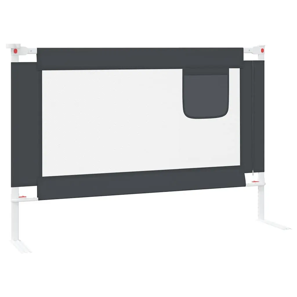 Toddler Bed Rail Grey 100x25cm Adjustable Height Safety Protection Guard