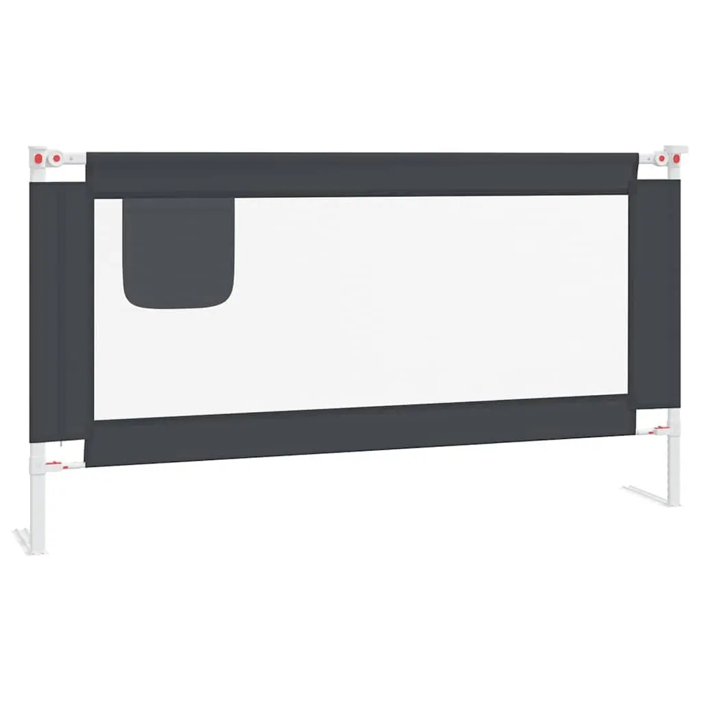 Toddler Bed Rail Grey 160x25cm Adjustable Height Protection Guard