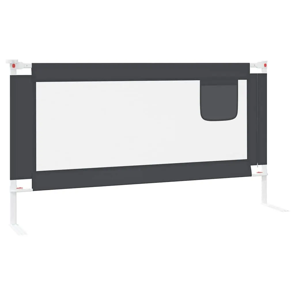 Toddler Bed Rail Grey 160x25cm Adjustable Height Protection Guard
