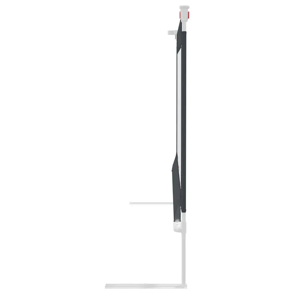 Toddler Bed Rail Grey 200x25 cm Adjustable Height Protection Guard