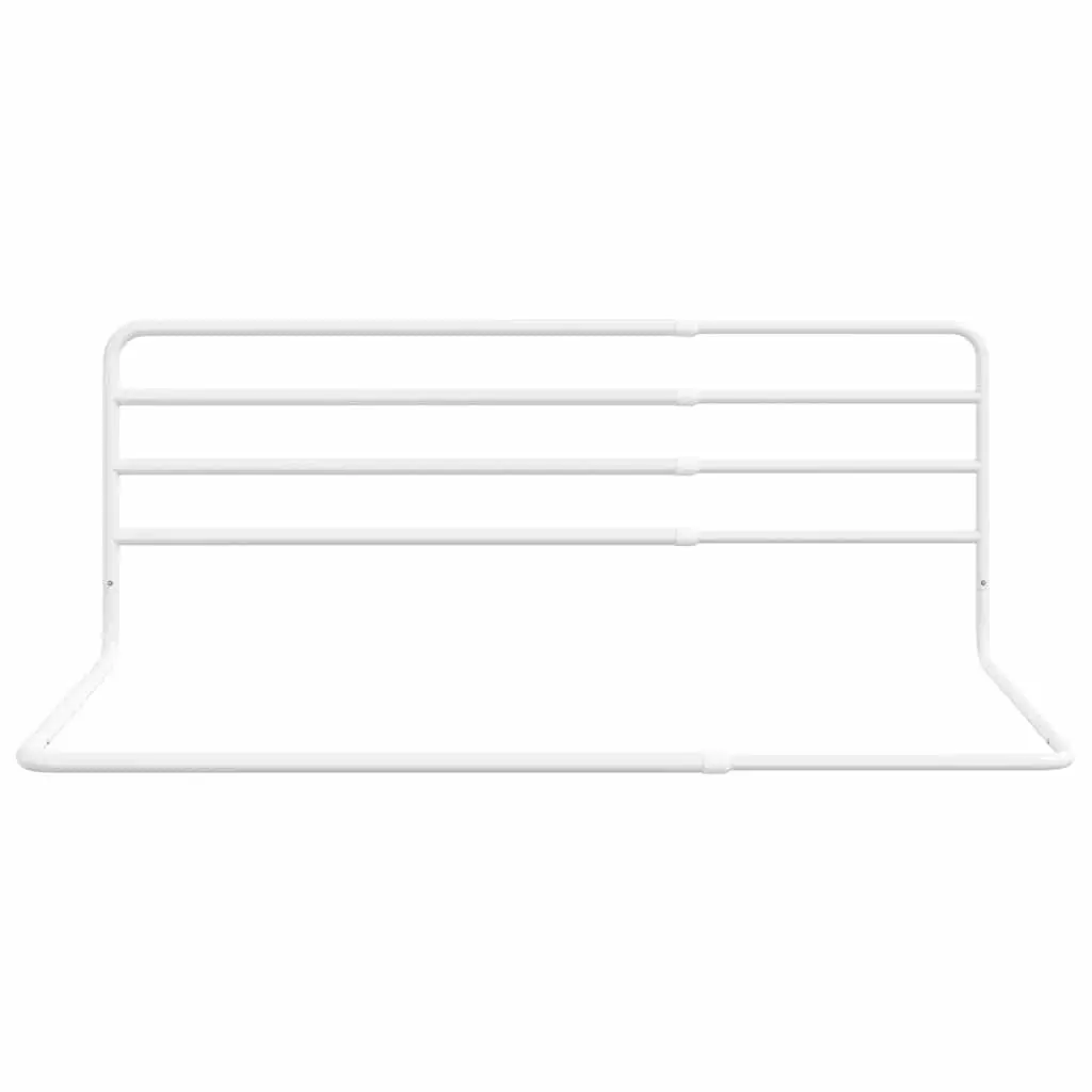 Toddler Bed Rail White Adjustable Width 76-137cm Iron Protection Guard
