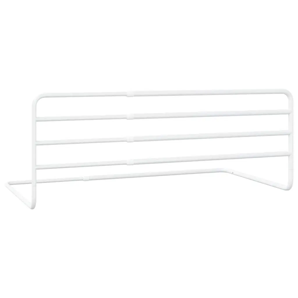 Toddler Bed Rail White Adjustable Width 76-137cm Iron Protection Guard