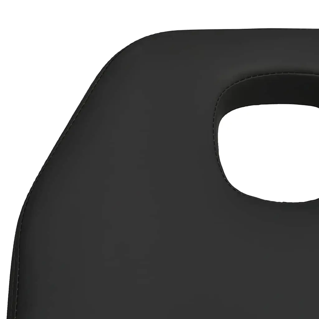Massage Table Black Adjustable 180cm 360 Degree Rotating for Beauty Treatment and Salon Use