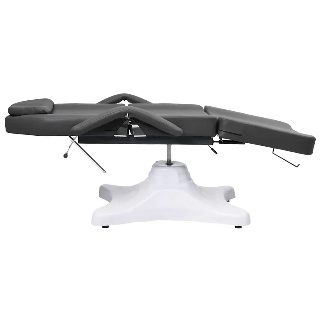 Massage Table Grey Adjustable Backrest Footrest Rotating 360 Degree