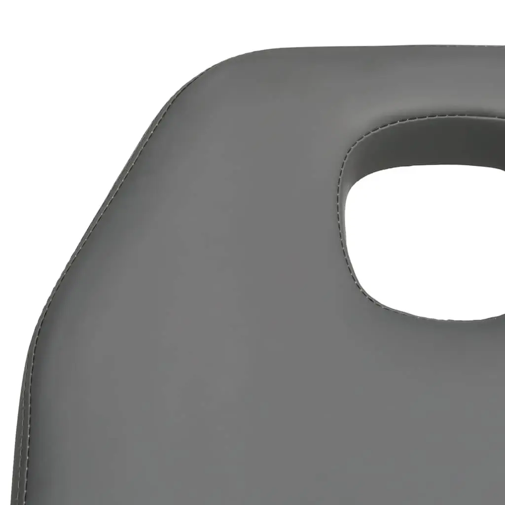 Massage Table Grey Adjustable Backrest Footrest Rotating 360 Degree