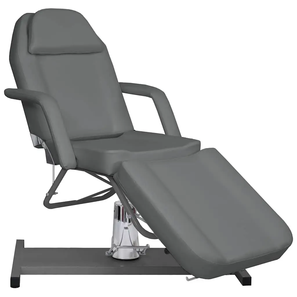Massage Table Grey 180x62cm Adjustable Backrest Footrest 360 Degree Rotation