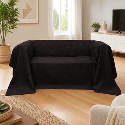 Brown Suede Slipcover - 210 x 280 cm for Your Sofa