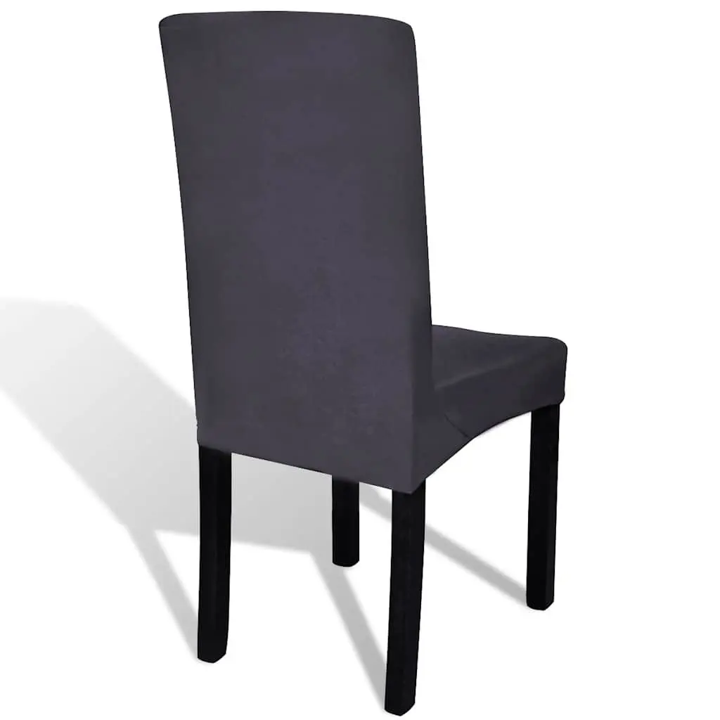 Chair Covers Set 4 pcs Anthracite Stretchable Soft Wrinkle-Resistant