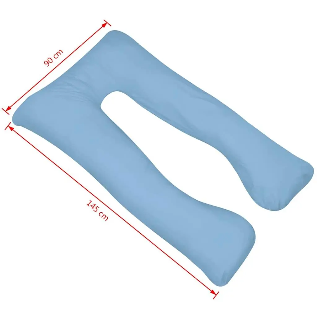 U-Shaped Pregnancy Pillow Blue 90x145 cm Body Support Maternity Nursing Pillow