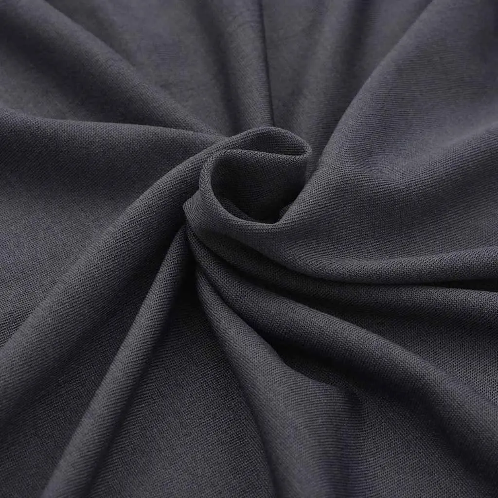 Stretch Table Slipcovers Anthracite 2 pcs Rectangular Easy Application