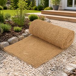 Geotextile Erosion Control Mat Coir Natural Landscape Fabric Garden 1x20m