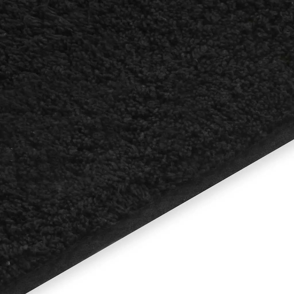 Bathroom Mat Set Anthracite 2 Pieces Non-Slip Bath Floor Pedestal Mats
