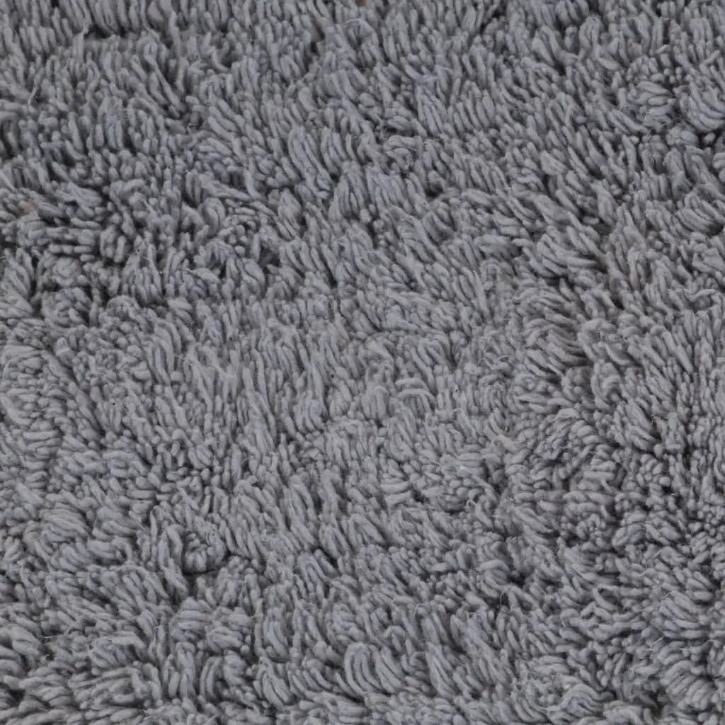 Bathroom Mat Set 2 Pieces Grey Bath Pedestal Non-Slip Water Absorbent Floor Rug