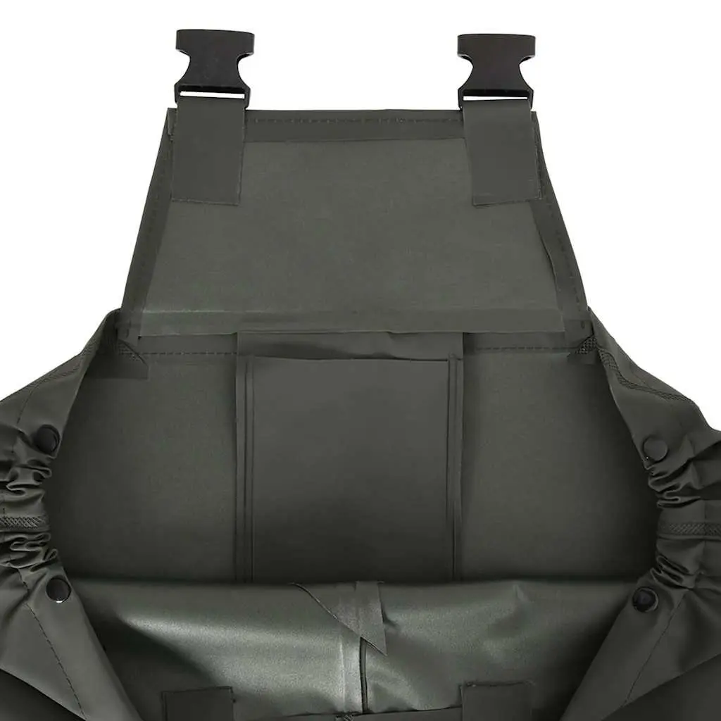 Chest Wading Pants Green 39 Waterproof with Attached Boots for Fishing Hunting Outdoor Water Sports