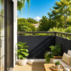 Balcony Privacy Screen 90x500cm: Strong and Waterproof