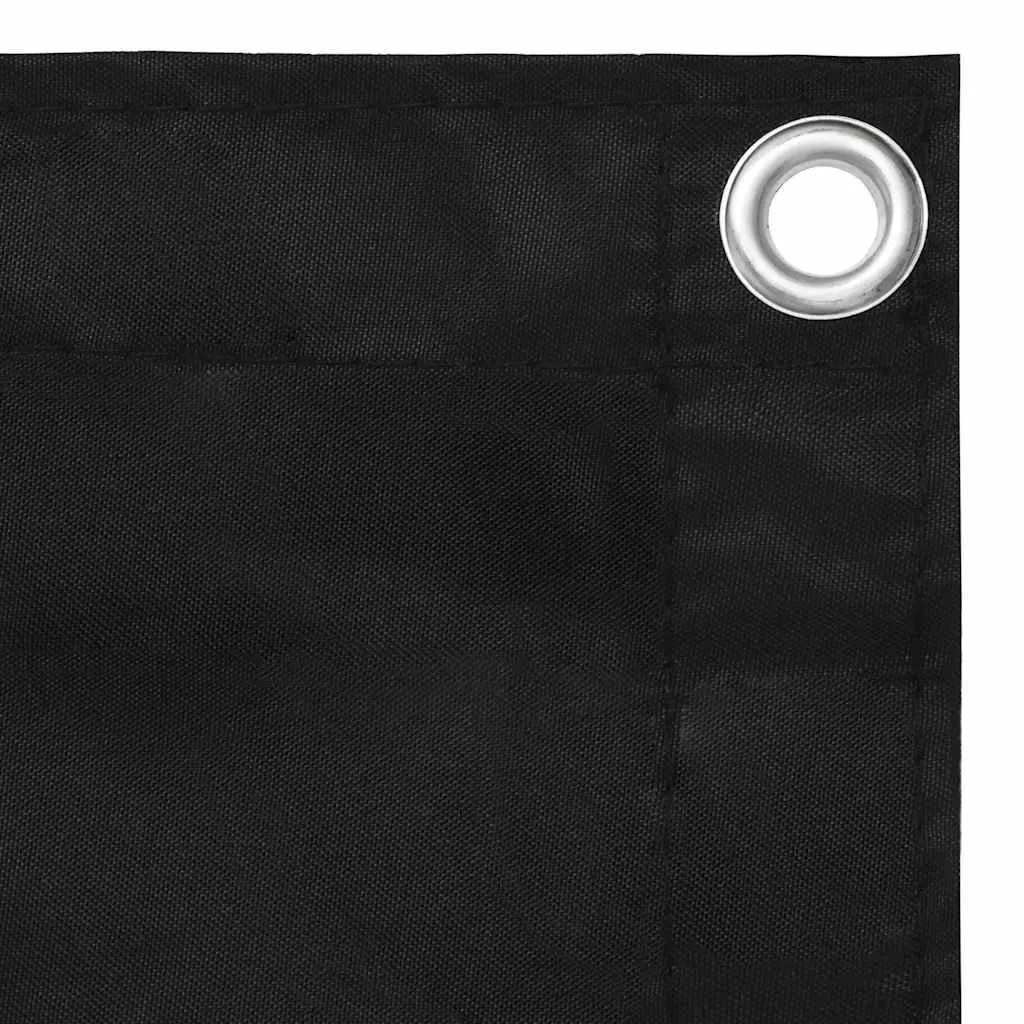 Balcony Screen Black 90x300cm Waterproof Outdoor Sunshade Privacy Shade