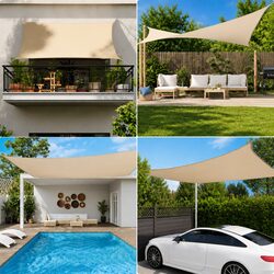 3x4 m Sunshade Sail for Gardens