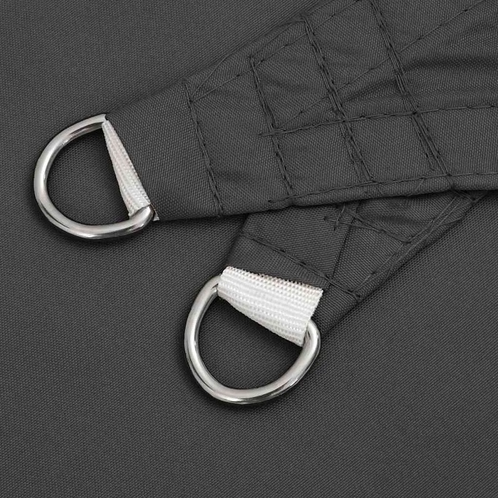 Rectangular Sunshade Sail Anthracite 3x4 m UV and Mould Resistant Oxford Fabric