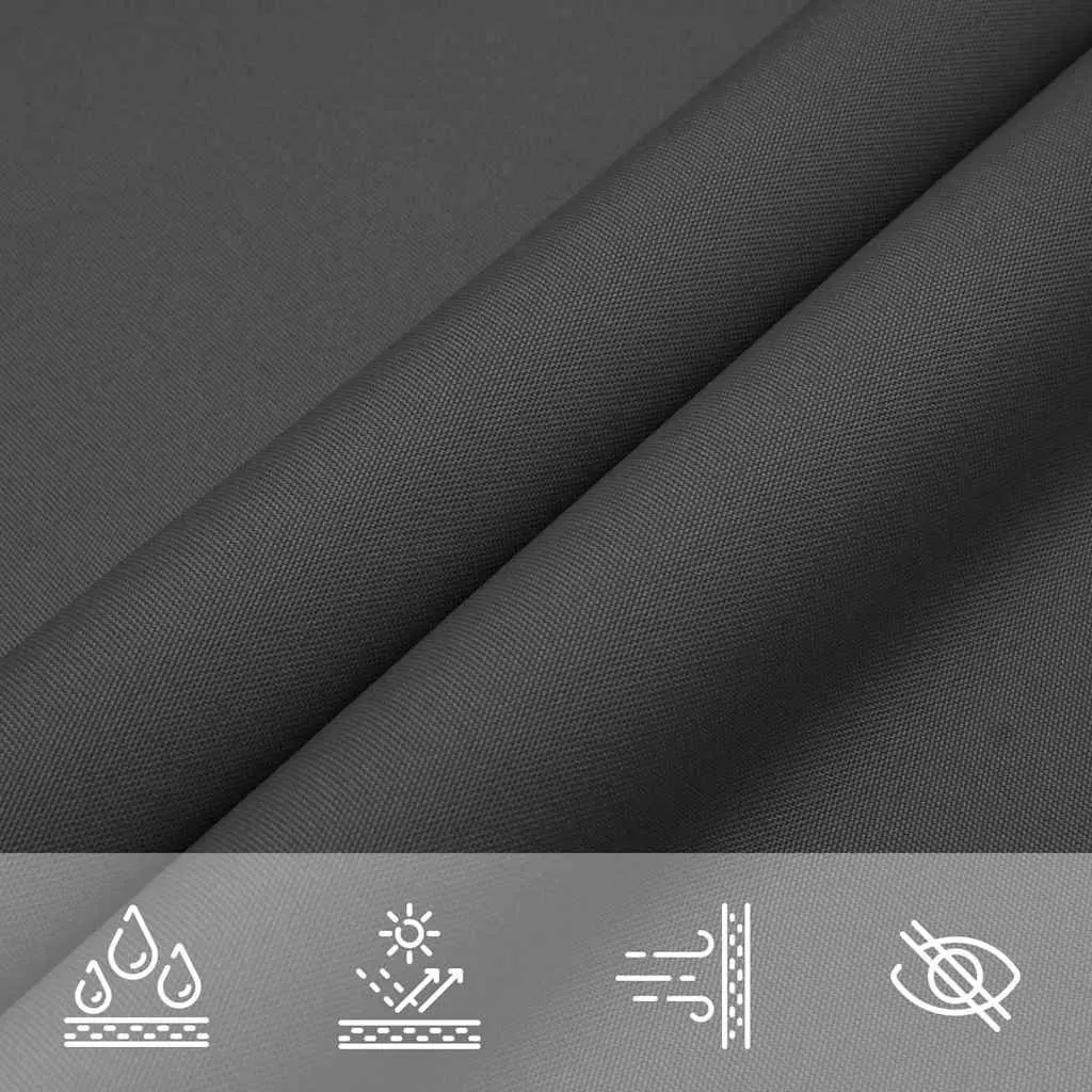 Rectangular Sunshade Sail Anthracite 4x5m PU Coated Oxford Fabric Mould and UV Resistant Outdoor Canopy