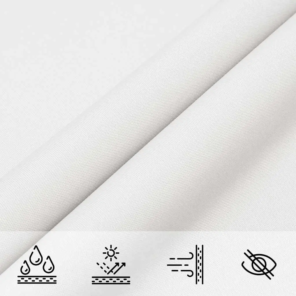 Rectangular Sunshade Sail White 2x3m PU Coated Oxford Fabric Mould and UV Resistant