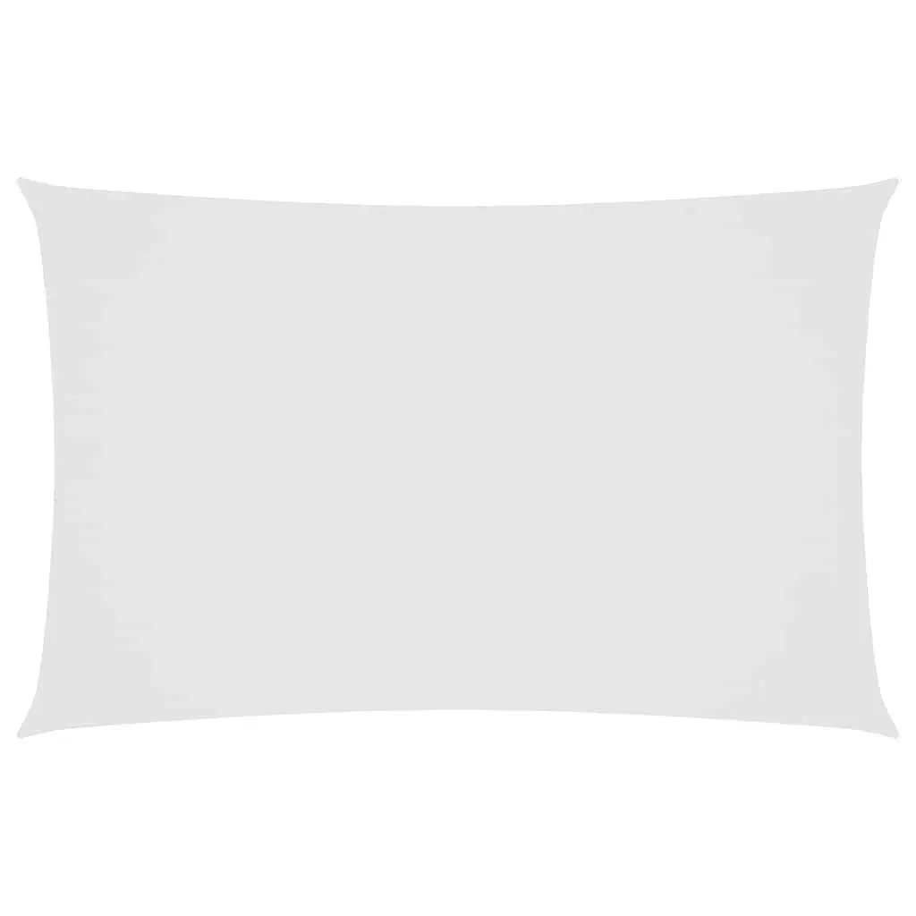 Rectangular Sunshade Sail White 2.5x5m PU Coated Oxford Fabric UV and Mould Resistant