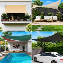 3x4 m White Sunshade Sail: Durable and Easy to Use