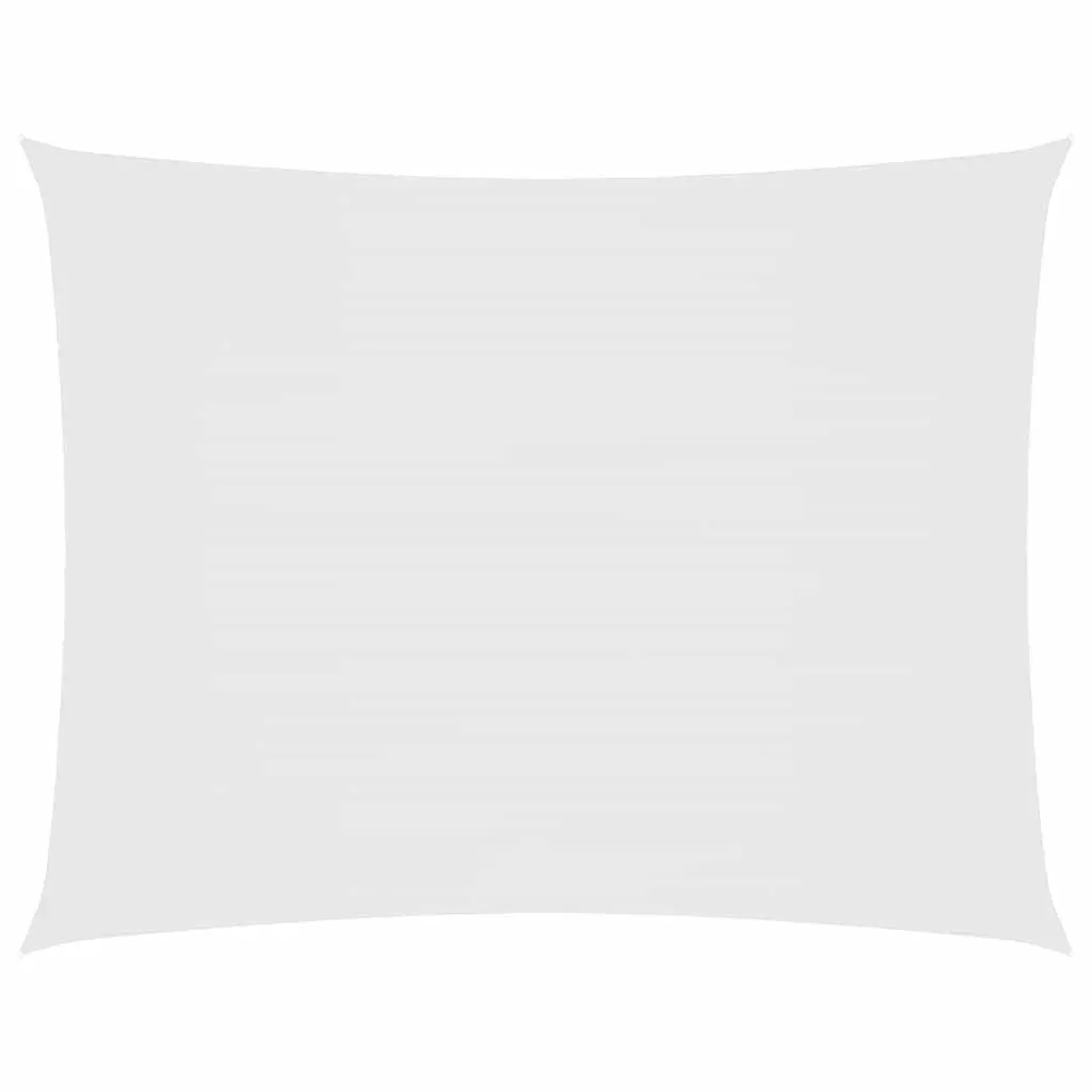 Rectangular Sunshade Sail White 4x5 m PU Coated Oxford Fabric Mould and UV Resistant