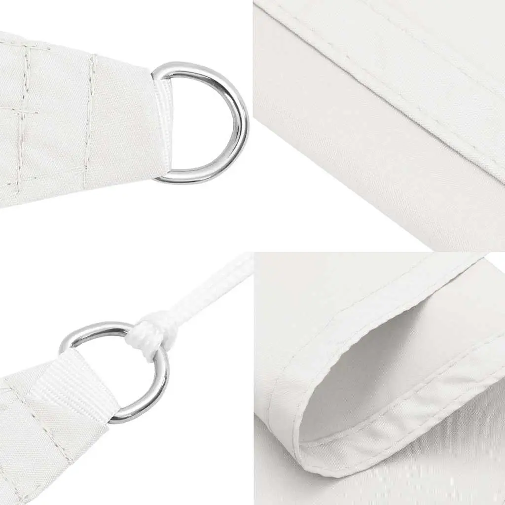 Rectangular Sunshade Sail White 4x6 m PU Coated Oxford Fabric Mould and UV Resistant
