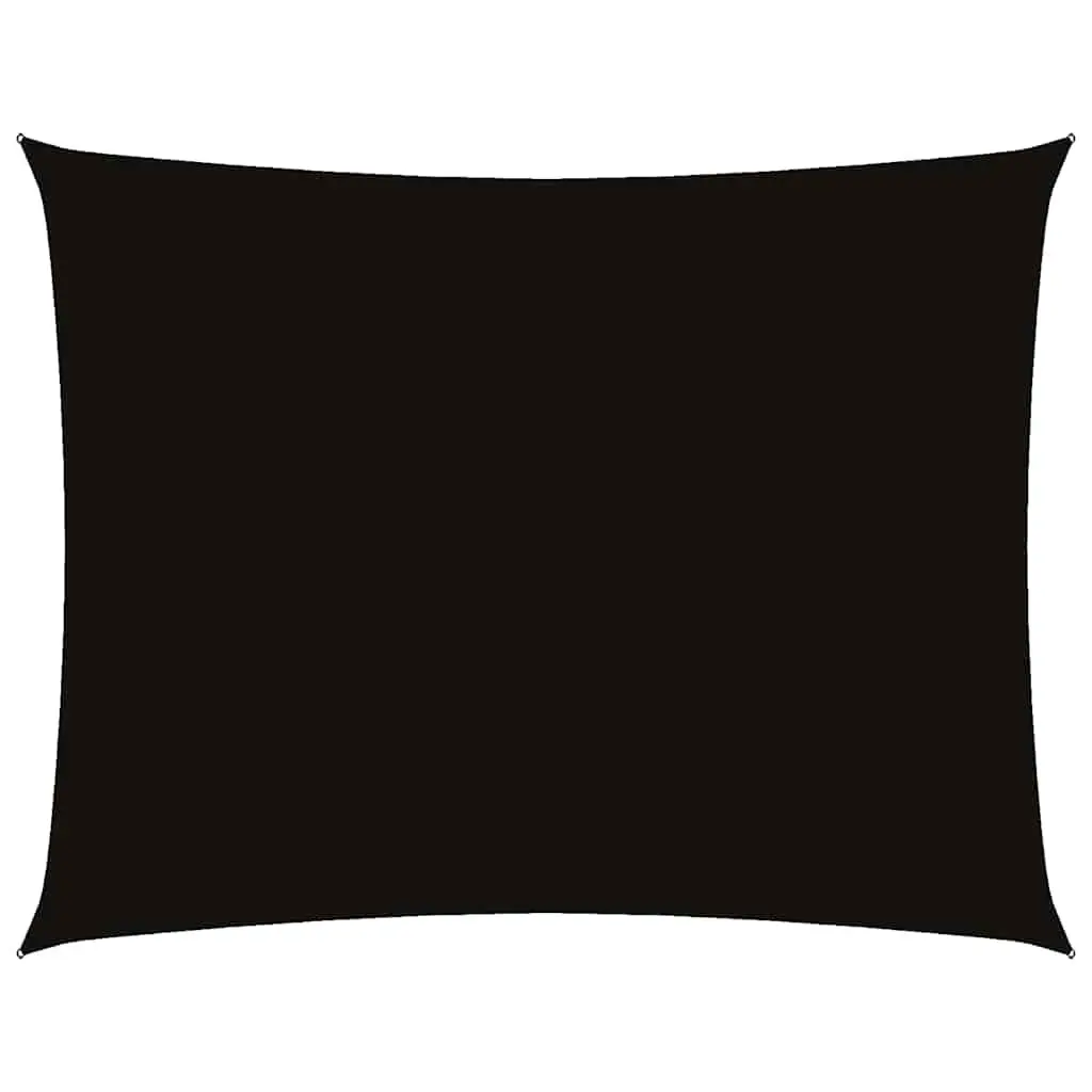 Rectangular Sunshade Sail Black 2.5x4m Oxford Fabric UV Resistant for Garden Patio Outdoor