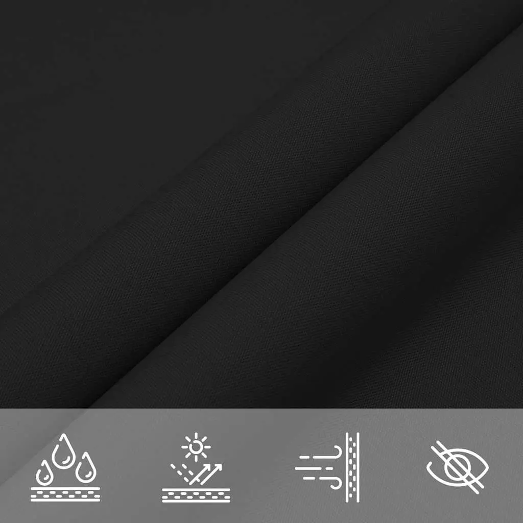 Rectangular Sunshade Sail Black 2.5x4m Oxford Fabric UV Resistant for Garden Patio Outdoor