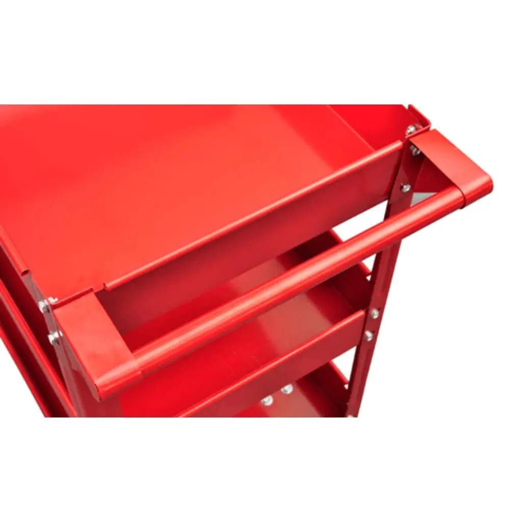 Workshop Tool Trolley Multicolour 3 Shelf 100kg Capacity